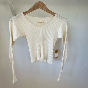 Sissy Pointelle Top - Natural